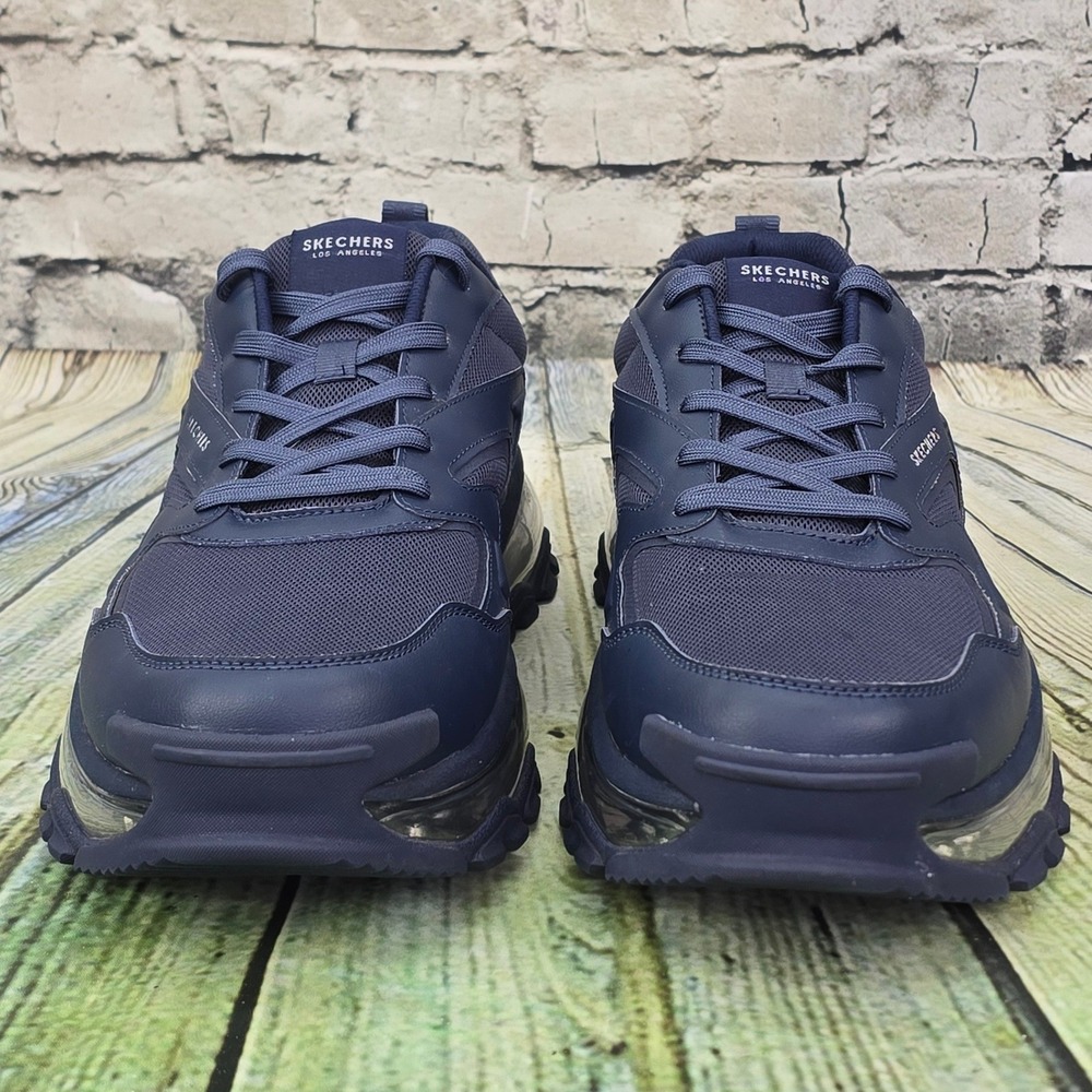 Skechers Street Uno Chaos Sneakers Mens 15 Navy Blue Memory Foam Chunky 183290 - Picture 4 of 9